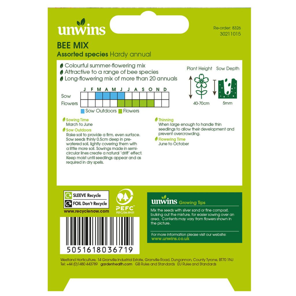 Nature’s Haven Mixed Bee Seeds 5051618036719 2